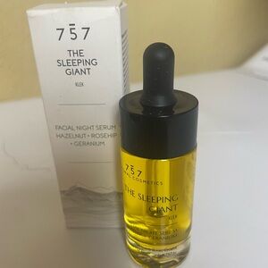 757’s Sleeping Giant Facial Night Serum with Hazelnut, Rosehip, and Geranium